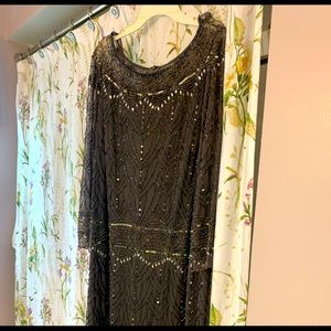 Dark grey formal gown